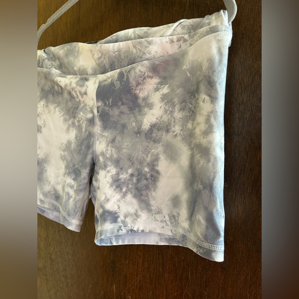 Women’s Tie-Dye Active Shorts - Light Gray XXL